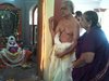 Smt and Sri Ramachndra Aiyer at the adhistanam of his grandfather
